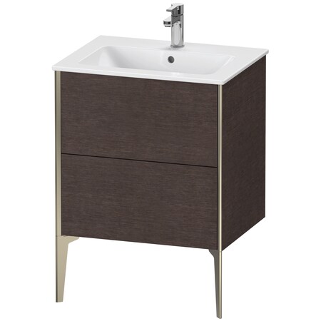Duravit Xviu Floor Standing Vanity Unit Brushed Dark Oak XV44810B172